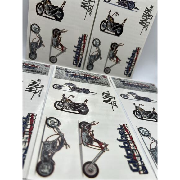 Neo Discovery American Chopper Motorcycle Temporary Tattoos Harley 5 Sheets - Picture 4 of 15